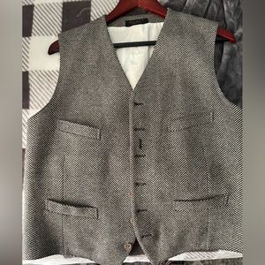 RRL Ralph Lauren elegant houndstooth wool vest